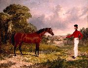 Herring, John F. Sr. A Soldier with an Officer's Charger oil painting